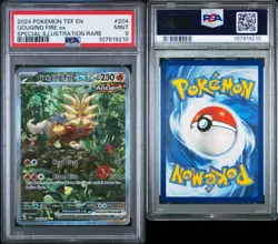 2024 POKEMON SV TEMPORAL FORCES - TEF EN #204/162 GOUGING FIRE EX SIR PSA 9 - Image 3