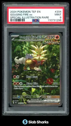 2024 POKEMON SV TEMPORAL FORCES - TEF EN #204/162 GOUGING FIRE EX SIR PSA 9 - Image 1