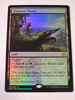 MTG - Llanowar Wastes FOIL - Brother's War - Image 1