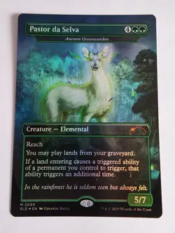 Pastor da Selva - Ancient Greenwarden (Rainbow Foil) - Foil Near Mint MTG EN - Image 1