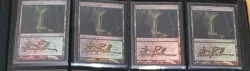 MTG 4 X FOIL Overgrown Tomb SHADOW SIGNED BY ARTIST - Image 1