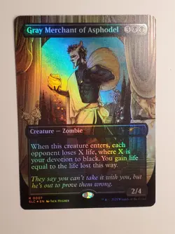 Gray Merchant of Asphodel FOIL - Secret Lair Encyclopedia of Magic MTG NM - Image 1