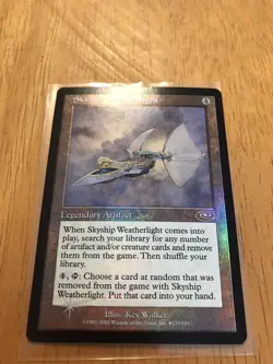 Skyship Weatherlight (Alt. Art Foil) Planeshift Foil Rare Magic The Gathering - Image 1
