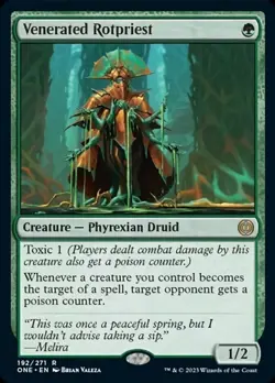 MTG Venerated Rotpriest Promo Pack: Phyrexia: All Will Be One 192/271 Foil Promo - Image 1