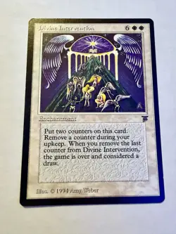 Divine Intervention Enchantment - Legends - Magic The Gathering MTG LP-/MP+ - Image 1