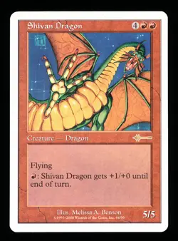 * * 1x Shivan Dragon x1 * * Beatdown MTG VLP Very Lightly Played - Image 1