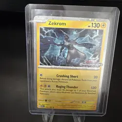 Pokemon: Zekrom 066/182 SV04: Paradox Rift -Stamped Promo Cosmos- Holo - Image 1