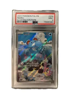 Pokemon TCG Paldea Evolved Marill Illustration Rare Card 204/193 Psa 9 - Image 1