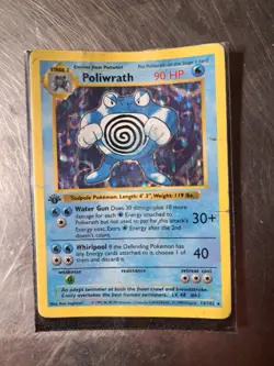 Poliwrath 1st Edition 13/102 - Pokemon Base Set 1st Edition (Shadowless) Holo - Image 1