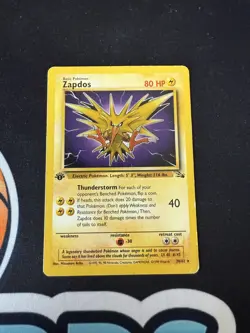 Pokemon TCG Zapdos Fossil 30/62 1st Edition - Image 1