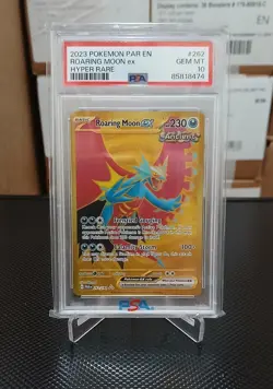 2023 POKEMON PAR EN-PARADOX RIFT HYPER RARE #262 ROARING MOON EX PSA 10 - Image 1