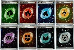 **Real HD HOLO ** 151 SVE HD Cosmos Energy - Complete set of 8 Pokemon Cards - Image 1
