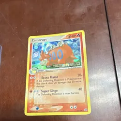 Pokemon TCG-Camerupt-EX Emerald-23/106-80HP-Reverse Holo-Uncommon-Nintendo-Engl. - Image 1