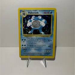 Pokemon Poliwrath Base Set Holo Rare 13/102 English 1999 90 HP WOTC Card - Image 1