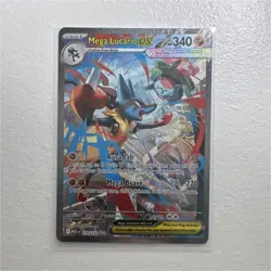 POKEMON MEGA LUCARIO EX 340HP SPECIAL ILLUSTRATION RARE HOLO ME01 179/132 - Image 1