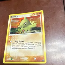 Pokemon TCG-Larvitar-EX Emerald-52/106-50HP-Reverse Holo-Nintendo-English-2005 - Image 1
