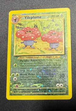 Pokemon Vileplume 17/18 Southern Islands Reverse Holo - Damaged - Image 1