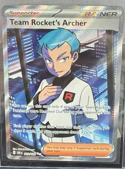 2025 Pokemon Destined Rivals - Team Rockets Archer 223/182 - Full Art Ultra Rare - Image 1