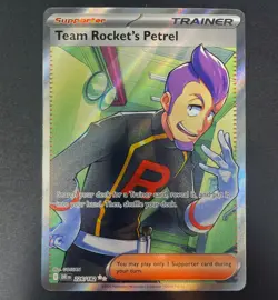 Pokemon TCG Team Rocket's Petrel 226/182 Destined Rivals Full Art Ultra Rare NM - Image 1