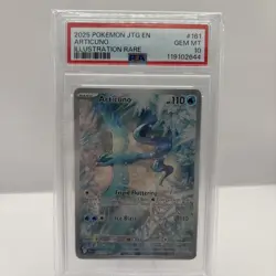PSA 10 GEM MINT Articuno Illustration Rare Pokemon TCG Journey Together 161/159 - Image 1