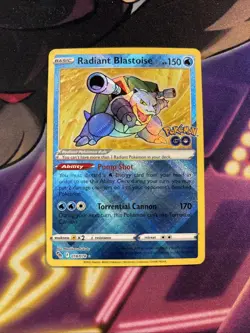 Radiant Blastoise 18/78 Holo Rare NM | Pokemon Go - Image 1