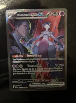 Pokemon TCG Team Rockets Mewtwo EX Special Illustration Destined Rivals 231/ 182 - Image 2