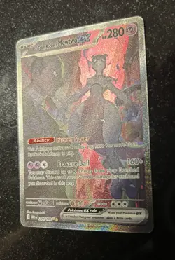 Pokemon TCG Team Rockets Mewtwo EX Special Illustration Destined Rivals 231/ 182 - Image 3