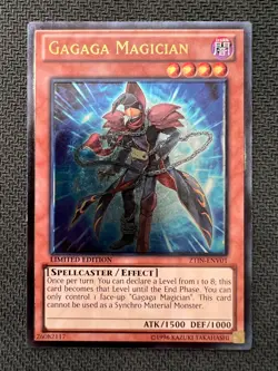 Yugioh Gagaga Magician Limited Edition Ultimate Rare ZTIN-ENV01 NM - Image 1