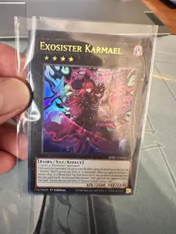 YuGiOh! Exosister Karmael BPRO-EN044 Ultra Rare 1st Ed - Image 1