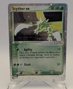 Scyther ex 102/109 Ultra Rare Full Holo Ex Ruby & Sapphire Pokemon TCG - Image 3