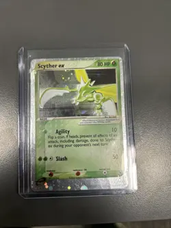 Vintage Pokemon TCG Scyther EX 102/109 Ultra Rare Full Holo Ruby & Sapphire - Image 1