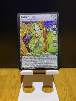 Illusen 14/234 Neopets TCG Base Set ULTRA RARE Card Game HOLO FOIL Faerie Hero - Image 1