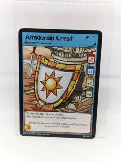 ALTADORIAN CREST Neopets TCG The Darkest Faerie Rare Card # 32 NM - Image 1