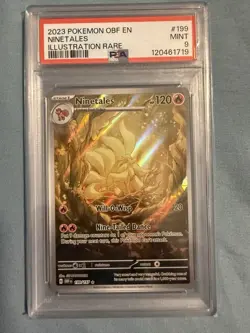 Ninetales Scarlet Violet Obsidian Flames Pokemon TCG 199/197, PSA 9 - Image 1