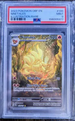 Ninetales 199/197 PSA 9 | Pokemon TCG Scarlet & Violet Obsidian Flames - Image 1