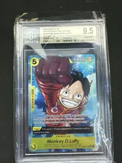Monkey.D.Luffy One Piece CCG OP07-109 500 Years in the Future Alt Art BGS 9.5 - Image 1