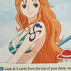 Nami, RED STRAW HAT LOGO 12, OP01-016, R, english, one piece card - Image 5