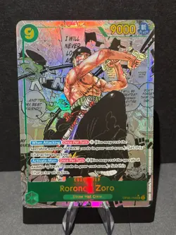 Roronoa Zoro Alt Art (Manga) OP06-118 Wings of the Captain One Piece TCG English - Image 3