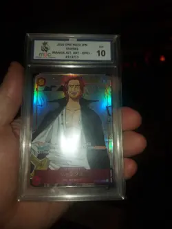 MCG 10 One Piece Card Shanks MANGA Alt Art SEC Romance Dawn Japanese OP01-120 1 - Image 2
