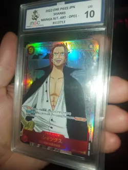 MCG 10 One Piece Card Shanks MANGA Alt Art SEC Romance Dawn Japanese OP01-120 1 - Image 4