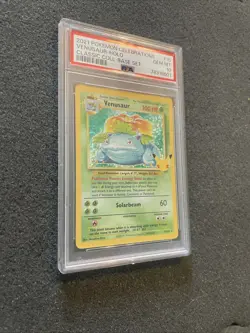 2021 Pokemon Celebrations Classic Collection Base Set #15 Venusaur-Holo PSA 10 - Image 4