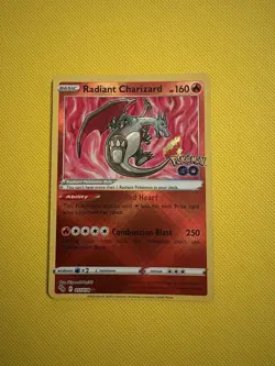 Pokemon TCG Radiant Charizard Holo Card Pokemon Go, 011/078, NM/M Condition - Image 1