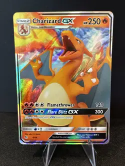 Pokemon TCG - Charizard GX Hidden Fates 9/68 - NM - Image 1