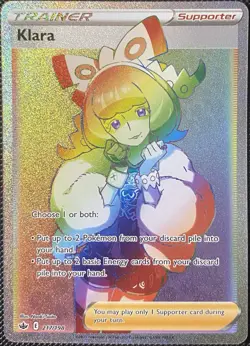 Klara (Secret) 217/198 Swsh06: Sword & Shield - Chilling Reign Holo Pokemon Card - Image 1