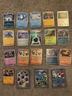 Pokemon Cards White Flare 65 Cards Holo Reverse Scarlet And Violet Ducklett - Image 2