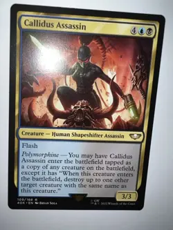 MTG CALLIDUS ASSASIN CARD 109/168 WARHAMMER 40K Regular - Image 2