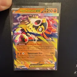 Pokemon ASC Near mint Mega Hawlucha EX Rare Card English Ascended heroes 116/217 - Image 1