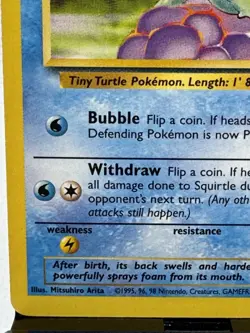 Squirtle Base Set 63/102 - Fresh - Common Pokemon Card - Near Mint To Mint - Image 4