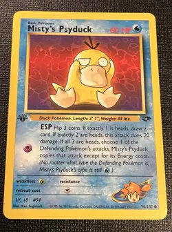 Pokemon TCG Misty's Psyduck Gym Challenge, 1st Edition Common Card 90/132 - Image 1