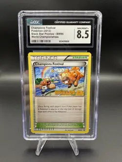 2013 Pokemon BW Black Star Promo World Champions Festival #BW95 CGC 8.5 NM-MT+ - Image 1
